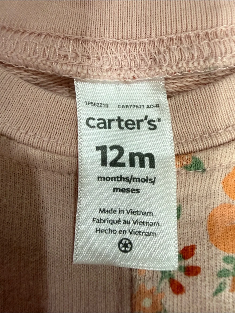 Carters light pink